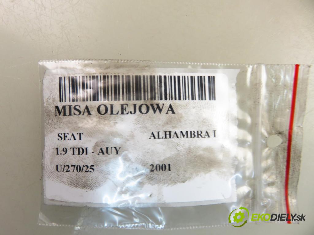 SEAT ALHAMBRA (7V8, 7V9) MINIVAN 2001 85,00 1.9 TDI PD 115 - AUY 1896,00 Vaňa olejová 038103603B ; 038103603C (Olejová vaňa)
