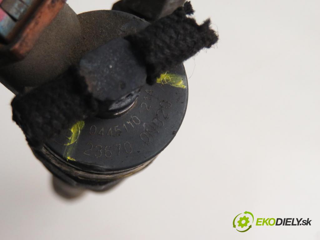 TOYOTA YARIS (_P1_) HB 2004 55,00 1.4 D-4D (NLP10_) - 1ND-TV 1364,00 vstřikovač 0445110214 ; 236700N020 (Vstřikovač paliva)