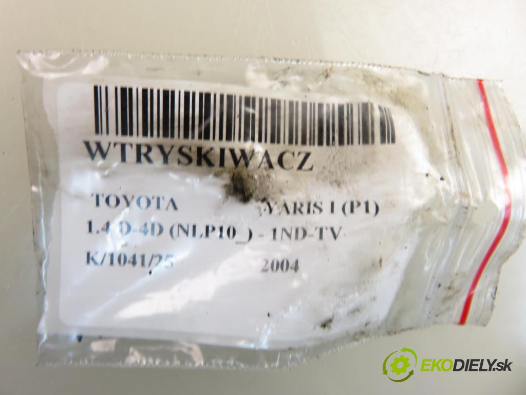 TOYOTA YARIS (_P1_) HB 2004 55,00 1.4 D-4D (NLP10_) - 1ND-TV 1364,00 vstrekovač 0445110214 ; 236700N020 (Vstrekovač paliva)