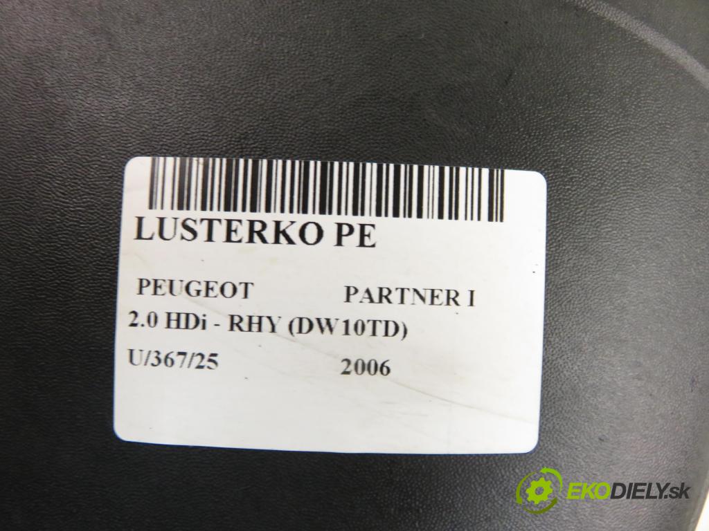 PEUGEOT PARTNER Skrzynia (5_, G_) FURGON 2006 66,00 2.0 HDi - RHY (DW10TD) 1997,00 zpětné zrcátko
