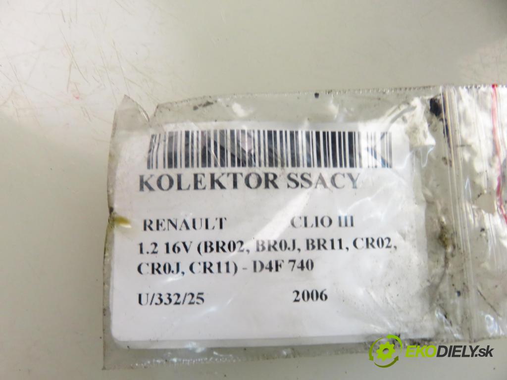 RENAULT CLIO III (BR0/1, CR0/1) HB 2006 55,00 1.2 16V 75 - D4F 740 1149,00 potrubí 8200536146
