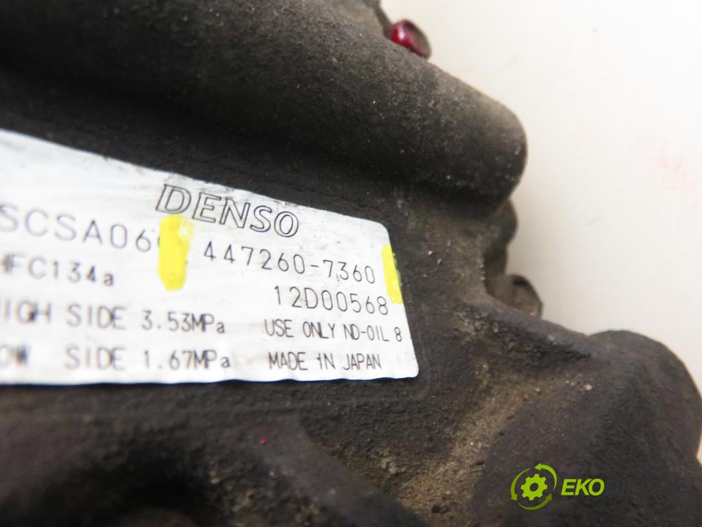 TOYOTA YARIS (_P1_) HB 2004 55,00 1.4 D-4D (NLP10_) - 1ND-TV 1364,00 KOMPRESOR: klimatizácie 4472607360 (Kompresor klimatizácie)