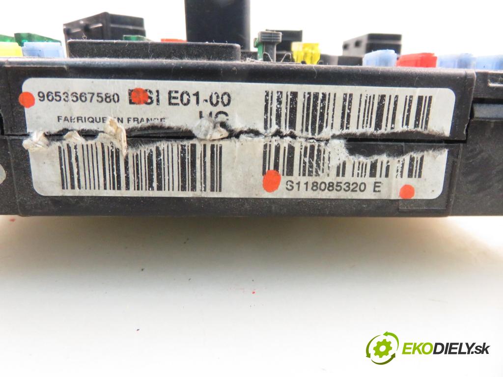 PEUGEOT PARTNER Skrzynia (5_, G_) FURGON 2006 66,00 2.0 HDi - RHY (DW10TD) 1997,00 MODUL BSI S118085320E ; 9653667580