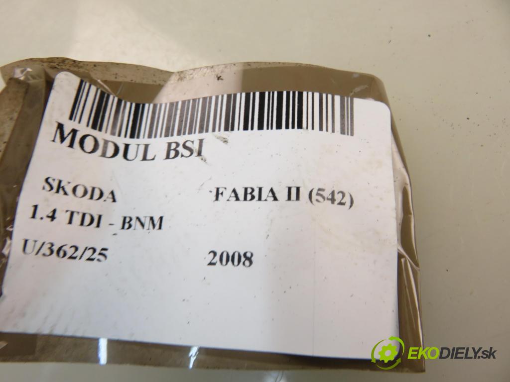 SKODA FABIA II (542) HB 2008 51,00 1.4 TDI - BNM 1422,00 MODUL komfortu 6Q1937049F ; 5WK48217