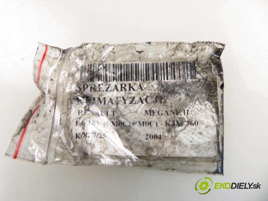 RENAULT MEGANE II (BM0/1_, CM0/1_) HB 2004 83,00 1.6 16V 113 - K4M 760 1598,00 KOMPRESOR: klimatizácie  (Kompresor klimatizácie)