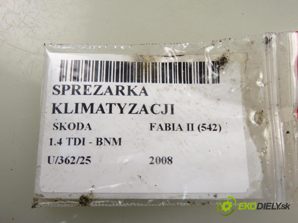 SKODA FABIA II (542) HB 2008 51,00 1.4 TDI - BNM 1422,00 KOMPRESOR: klimatizácie 6Q0820808D ; 4471908894 (Kompresor klimatizácie)