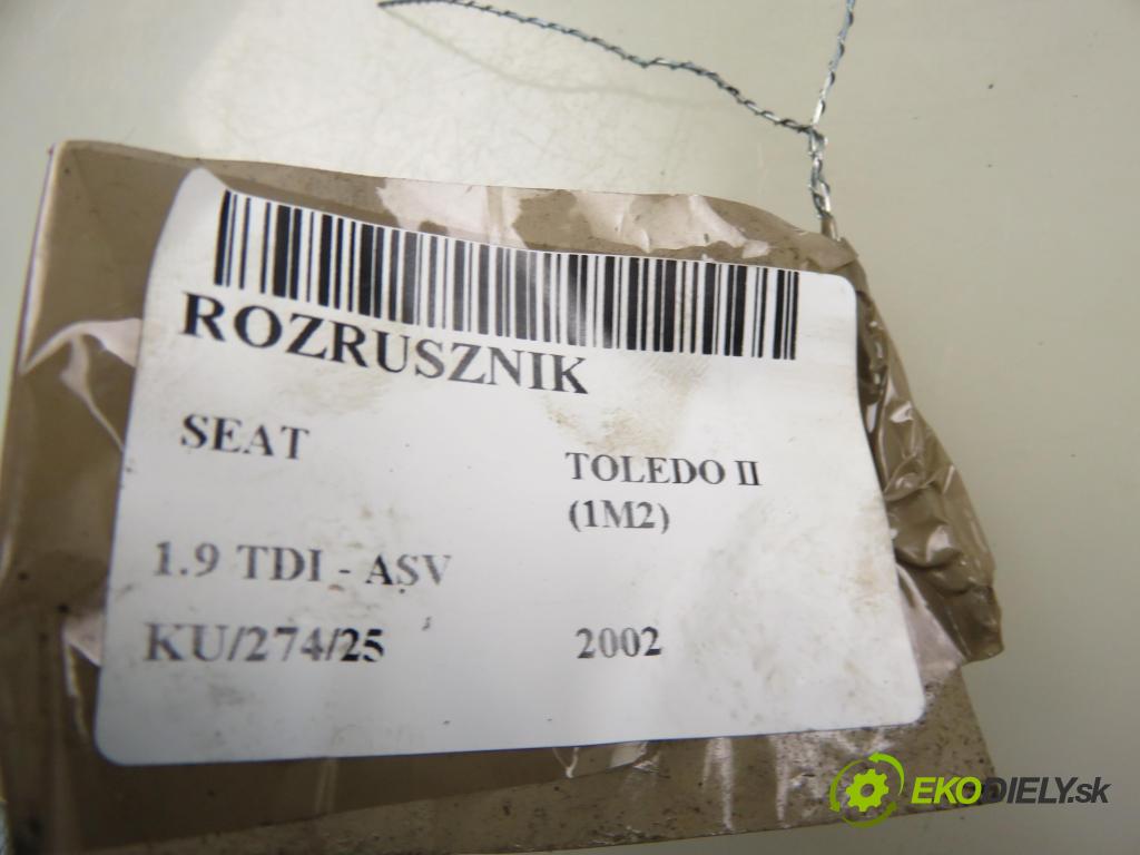 SEAT TOLEDO II (1M2) SEDAN 2002 81,00 1.9 TDI - ASV 1896,00 Štartér 02A911024B (Štartér)