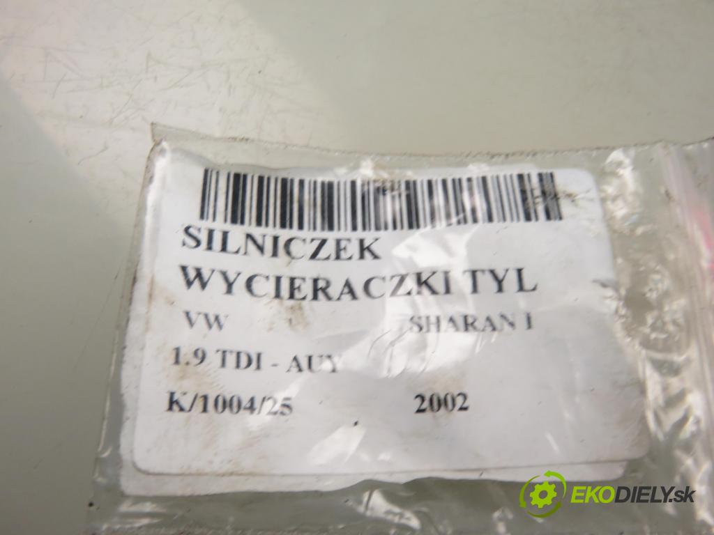 VW SHARAN (7M8, 7M9, 7M6) MINIVAN 2002 85,00 1.9 TDI PD 115 4motion - AUY 1896,00 motorek stěrače ZADNÍ: 7M3955711