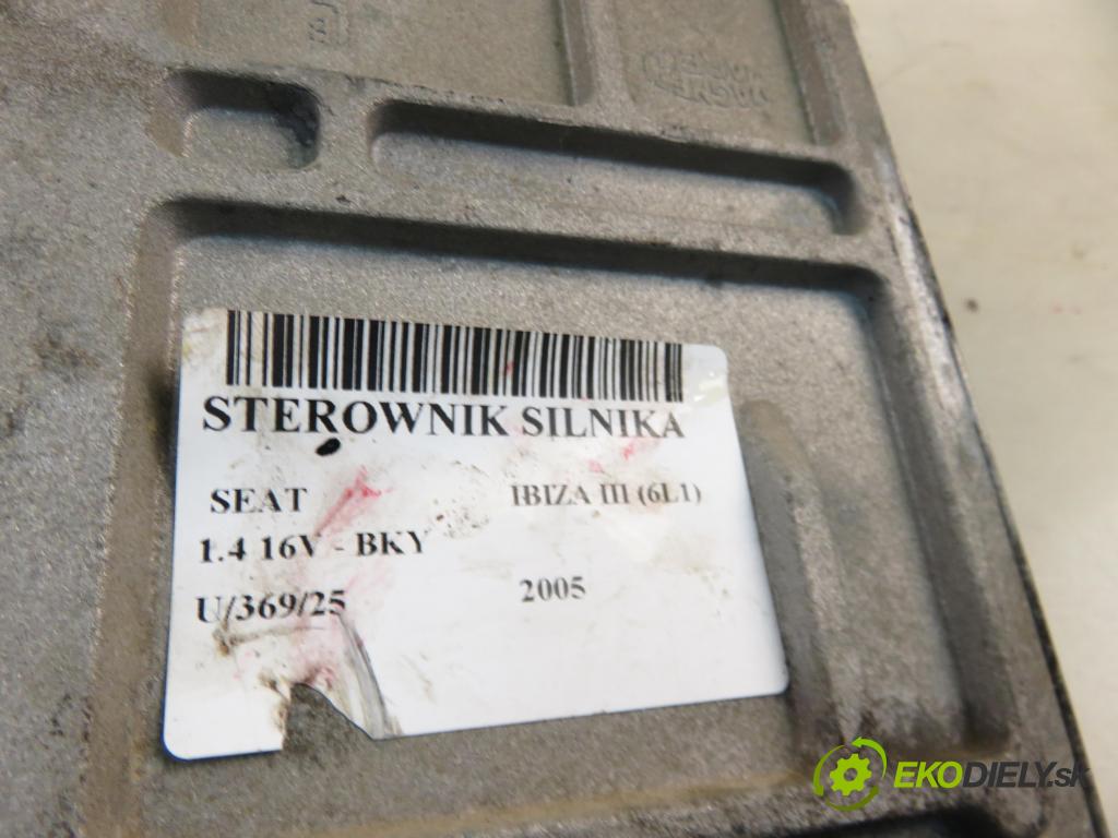 SEAT IBIZA III (6L1) HB 2005 55,00 1.4 16V - BKY 1390,00 Riadiaca jednotka Motor 036906034HA