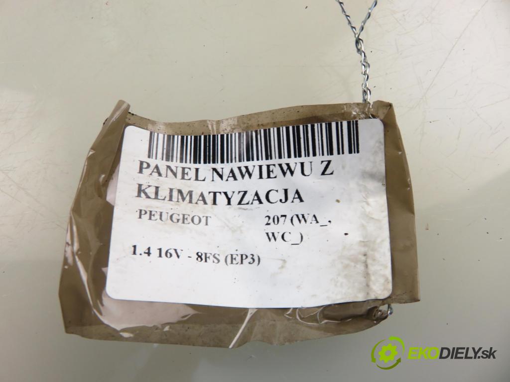 PEUGEOT 207 (WA_, WC_) HB 2010 70,00 1.4 16v VTI 95 - 8FS 1397,00 Panel kúrenia KLIMATIZACE: N107405N