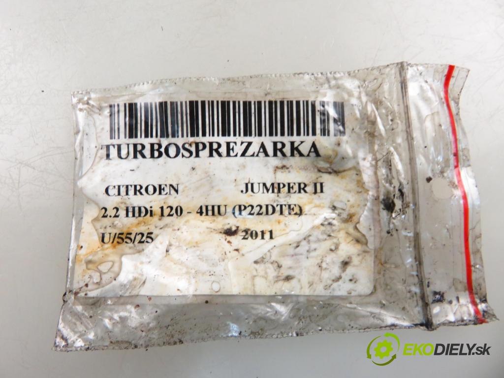 CITROEN JUMPER Skrzynia FURGON 2011 88,00 2.2 HDi 120 - 4HU (P22DTE) 2198,00 Turbodúchadlo 6U3Q6K682AF ; 4913105212 (Turbodúchadlo (kompletné))