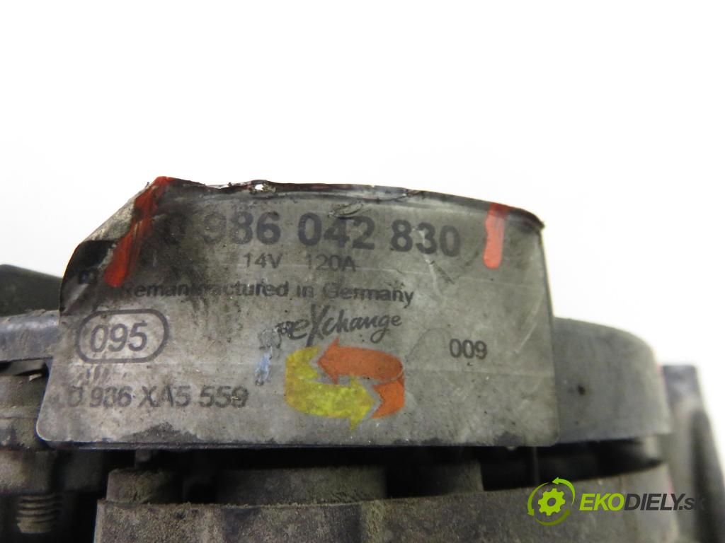 VW PASSAT B5 Variant (3B5) KOMBI 1998 81,00 1.9 TDI 110 - AFN 1896,00 Alternátor 0986042830 (Alternátor)