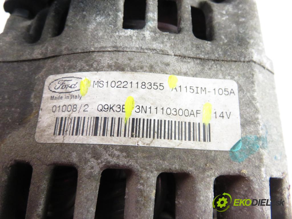 FORD FOCUS II sedan (DB_, FCH, DH) SEDAN 2008 74,00 1.6 - SHDA 1596,00 Alternátor 3N1110300AF ; MS1022118355 (Alternátor)