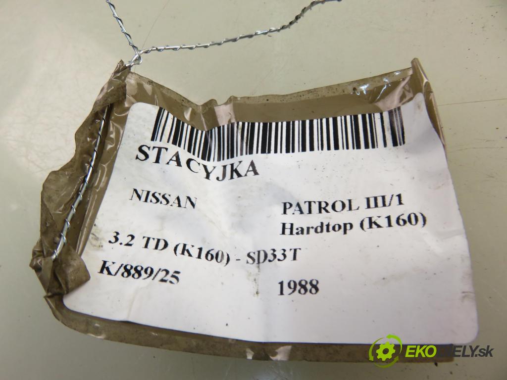 NISSAN PATROL III/1 Hardtop (K160) TERENOWY 1988 81,00 3.2 TD R6 (K160) 110 - SD33T 3246,00 spinačka  (Spínacia skrinka)
