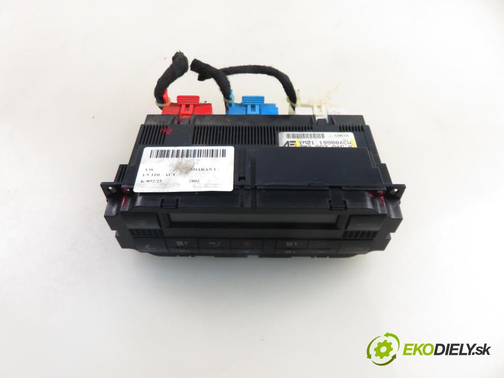 VW SHARAN (7M8, 7M9, 7M6) MINIVAN 2002 85,00 1.9 TDI PD 115 - AUY 1896,00 Panel kúrenia KLIMATRONIK 7M3907040B ; YM2119988ACW ; 5HB00796310