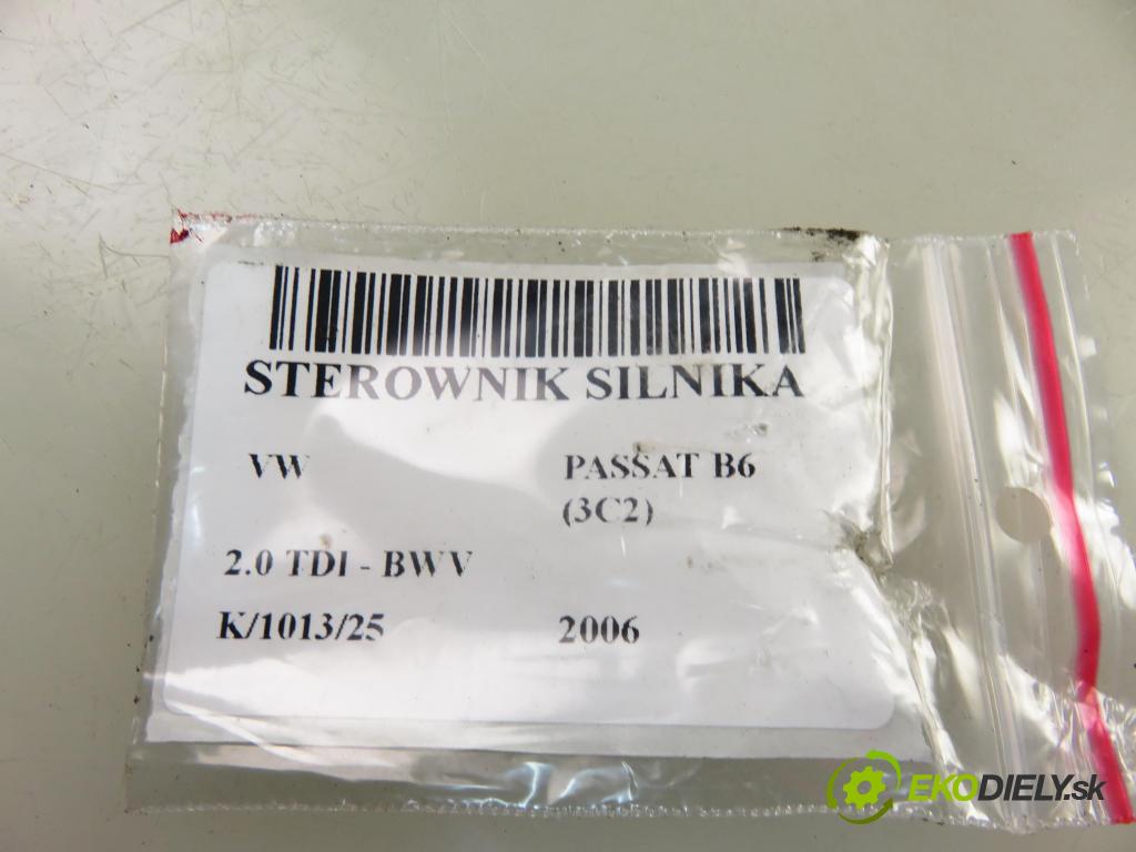 VW PASSAT B6 (3C2) SEDAN 2006 88,00 2.0 TDI - BWV 1968,00 Riadiaca jednotka Motor 03G906018EJ