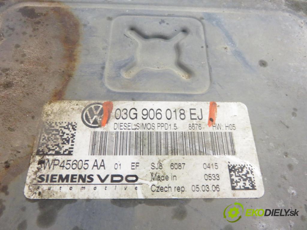 VW PASSAT B6 (3C2) SEDAN 2006 88,00 2.0 TDI - BWV 1968,00 Riadiaca jednotka Motor 03G906018EJ
