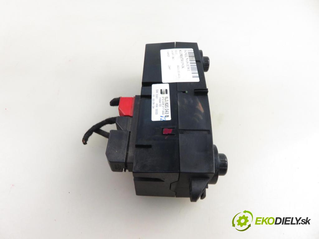 SEAT IBIZA III (6L1) HB 2005 55,00 1.4 16V - BKY 1390,00 Panel kúrenia KLIMATRONIK 6L0820043B