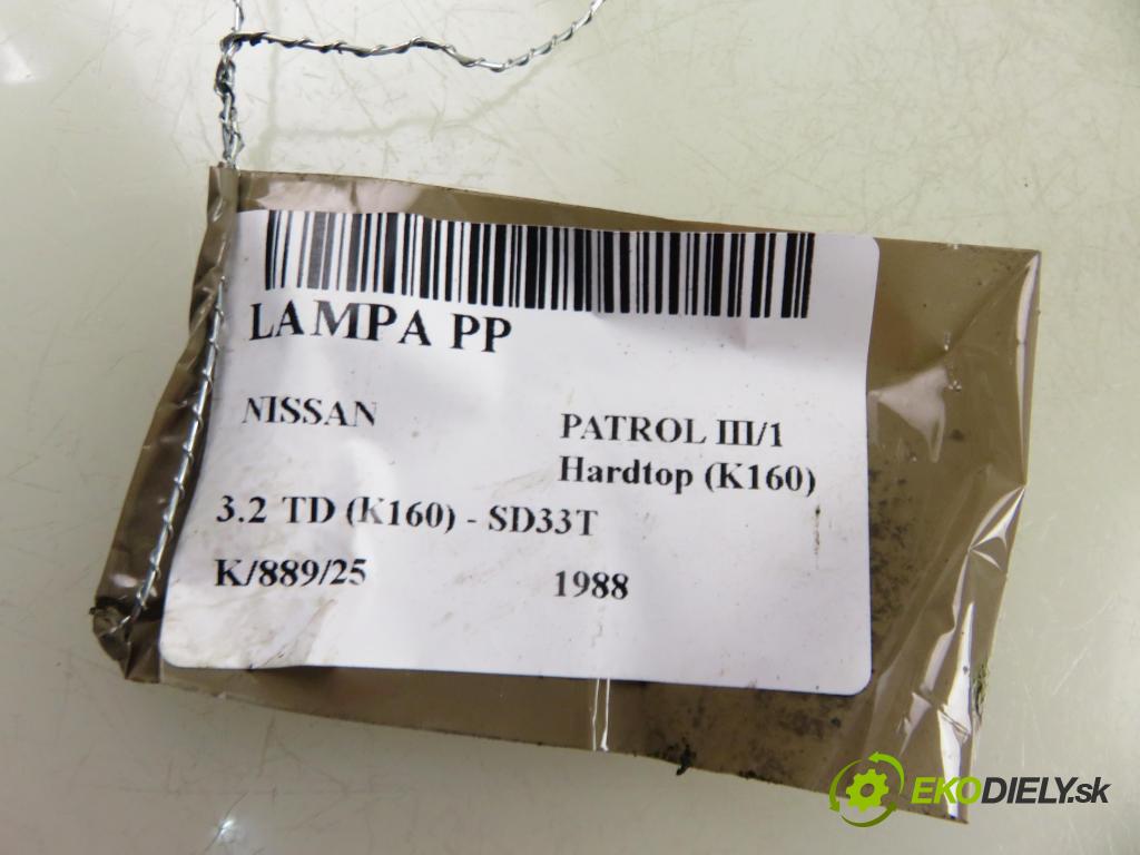 NISSAN PATROL III/1 Hardtop (K160) TERENOWY 1988 81,00 3.2 TD R6 (K160) 110 - SD33T 3246,00 Svetlo PP
