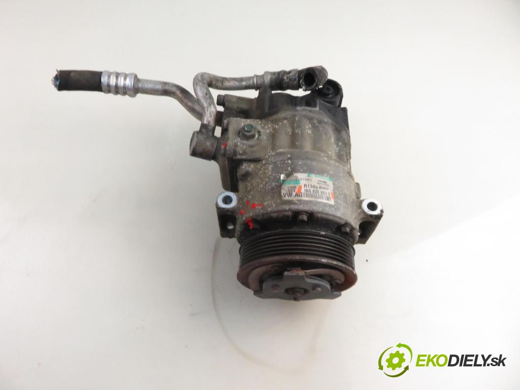 VW PASSAT B6 (3C2) SEDAN 2006 88,00 2.0 TDI - BWV 1968,00 KOMPRESOR: klimatizácie 1K0820803S (Kompresor klimatizácie)