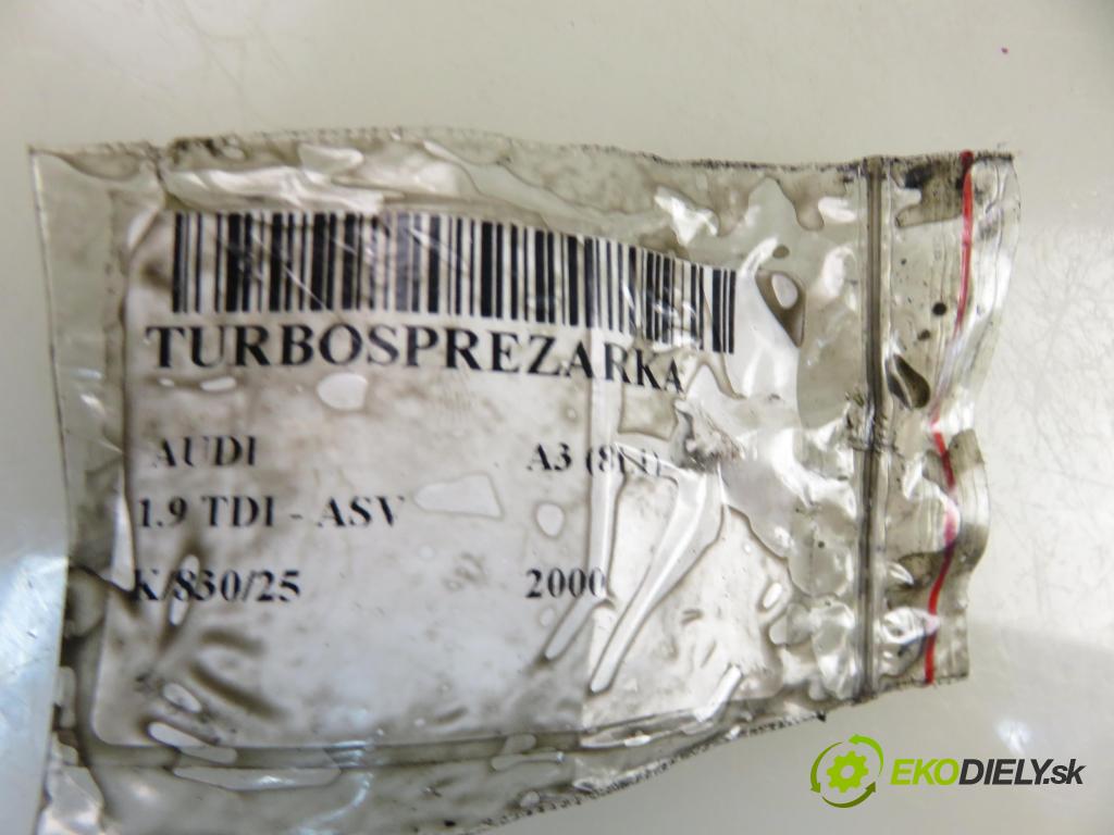 AUDI A3 (8L1) HB 2000 81,00 1.9 TDI - ASV 1896,00 Turbodúchadlo 038253019N (Turbodúchadlo (kompletné))