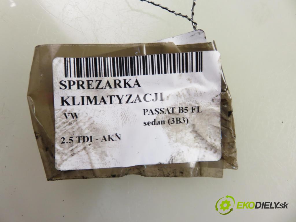 VW PASSAT B5.5 (3B3) SEDAN 2001 110,00 2.5 TDI - AKN 2496,00 KOMPRESOR: klimatizácie  (Kompresor klimatizácie)