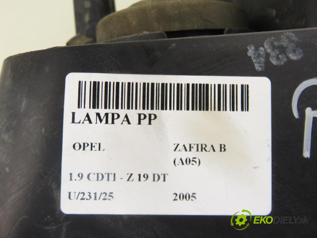 OPEL ZAFIRA B (A05) MINIVAN 2005 88,00 1.9 CDTI 8V 120 - Z 19 DT 1910,00 Svetlo PP 24451053