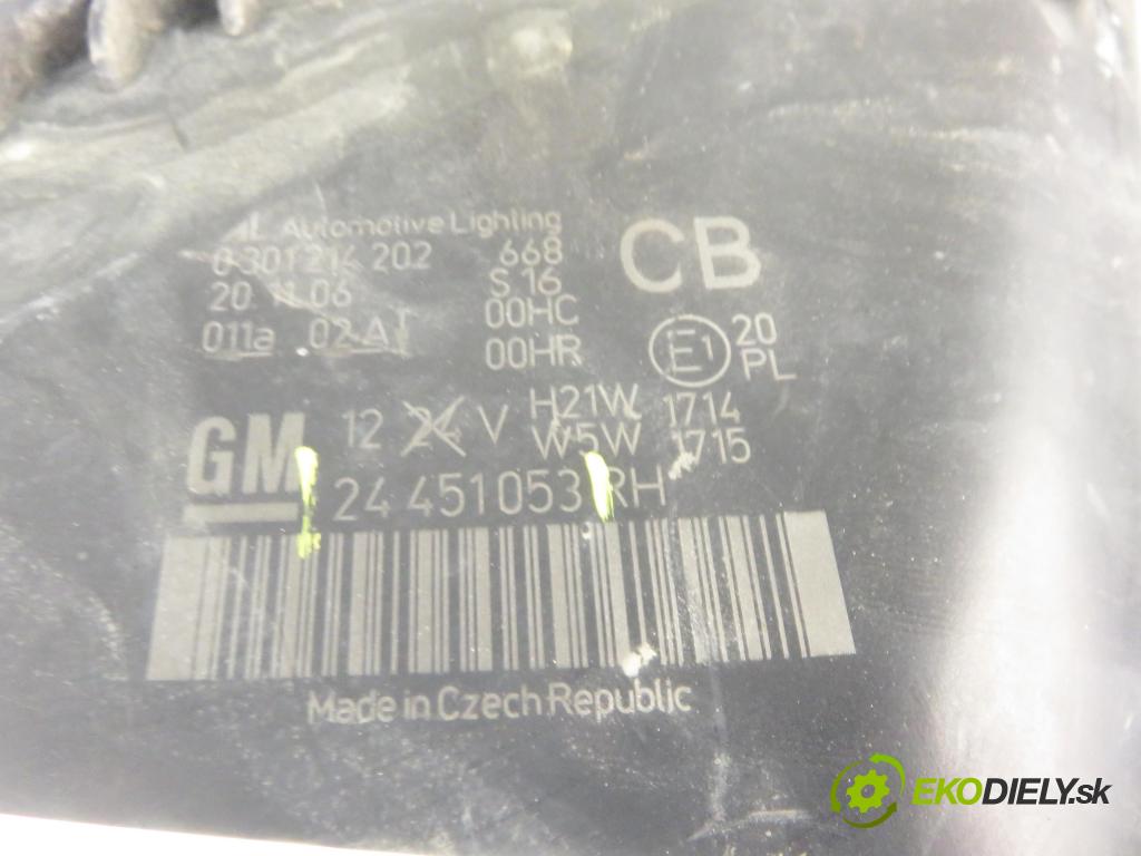 OPEL ZAFIRA B (A05) MINIVAN 2005 88,00 1.9 CDTI 8V 120 - Z 19 DT 1910,00 Svetlo PP 24451053