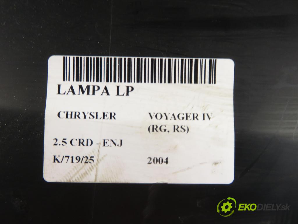 CHRYSLER VOYAGER IV (RG, RS) MINIVAN 2004 105,00 2.5 CRD 143 - ENJ 2499,00 Svetlo LP 04857831AB