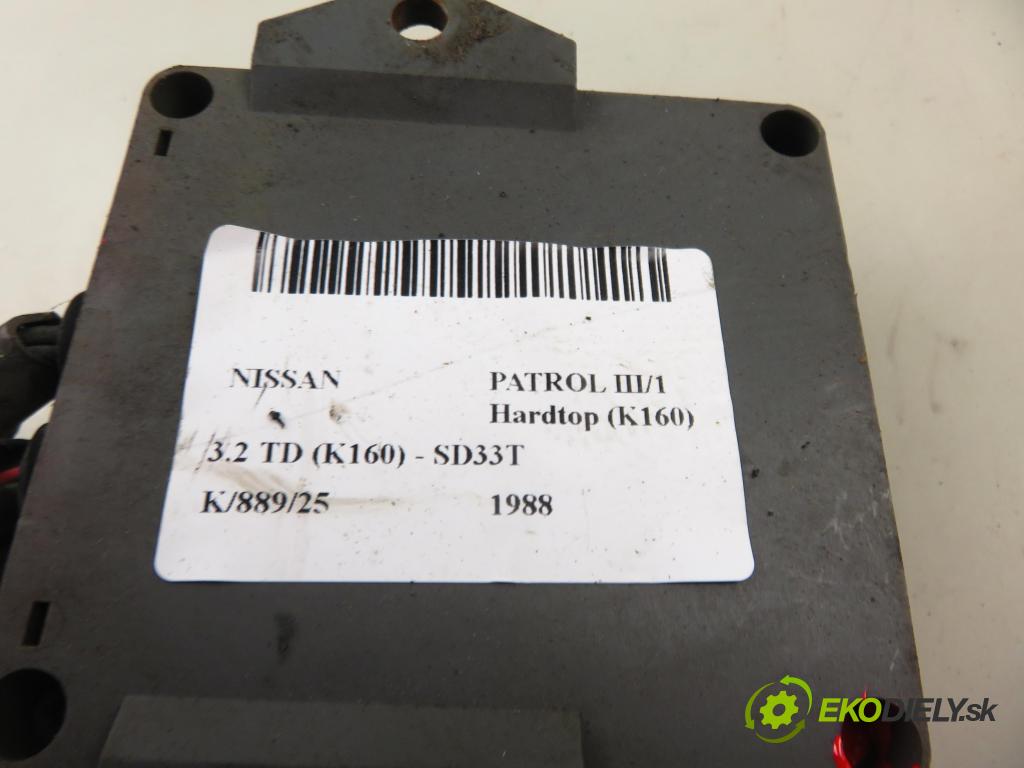 NISSAN PATROL III/1 Hardtop (K160) TERENOWY 1988 81,00 3.2 TD R6 (K160) 110 - SD33T 3246,00 Riadiaca jednotka Motor DPCM204