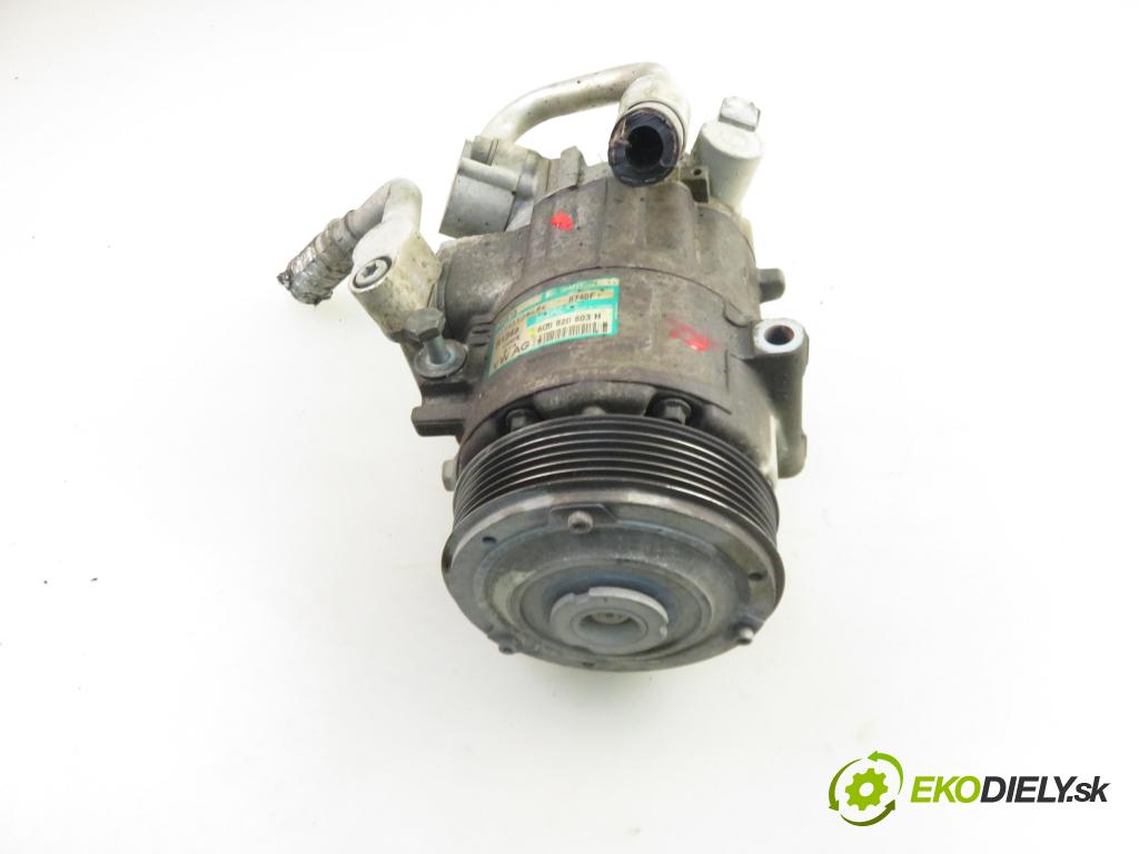 SEAT IBIZA III (6L1) HB 2005 55,00 1.4 16V - BKY 1390,00 KOMPRESOR: klimatizácie 6Q0820803H (Kompresor klimatizácie)