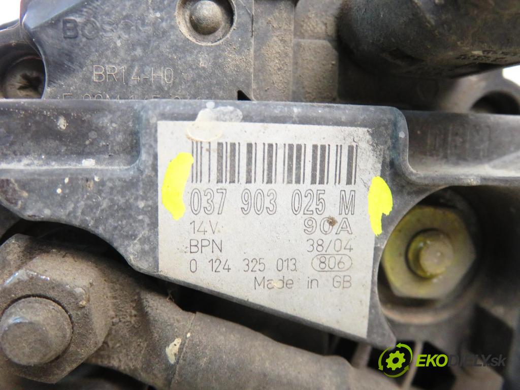 SEAT IBIZA III (6L1) HB 2005 55,00 1.4 16V - BKY 1390,00 Alternátor 037903025M (Alternátor)