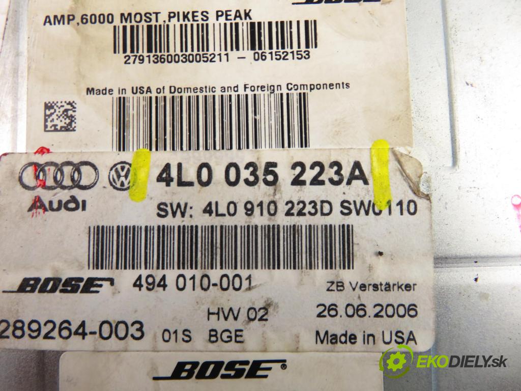 AUDI Q7 (4L) SUV 2007 257,00 4.2 FSI 350 quattro - BAR 4163,00 zesilovač 4L0035223A (Zesilovač)