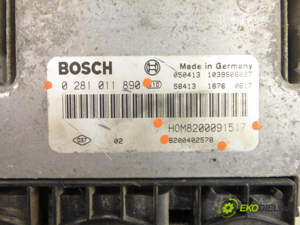 OPEL VIVARO A Skrzynia (X83) FURGON 2005 99,00 2.5 DTI 135 - G9U 730 2464,00 Riadiaca jednotka Motor 0281011890 ; HOM8200091517 ; 8200402578