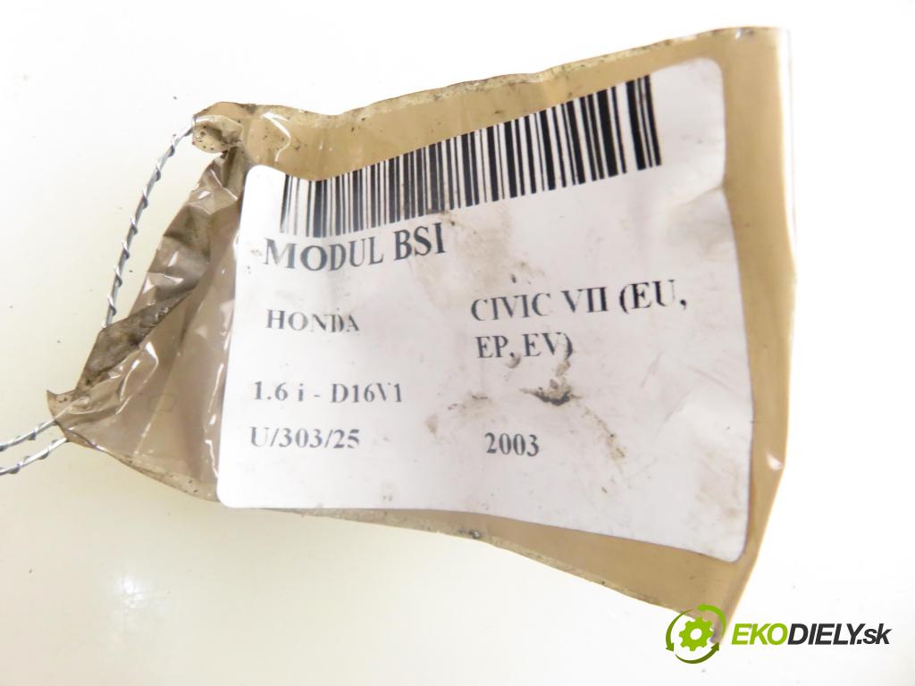 HONDA CIVIC VII Hatchback (EU, EP, EV) HB 2003 81,00 1.6 i - D16V1 1590,00 MODUL BSI 3820BS6AG000