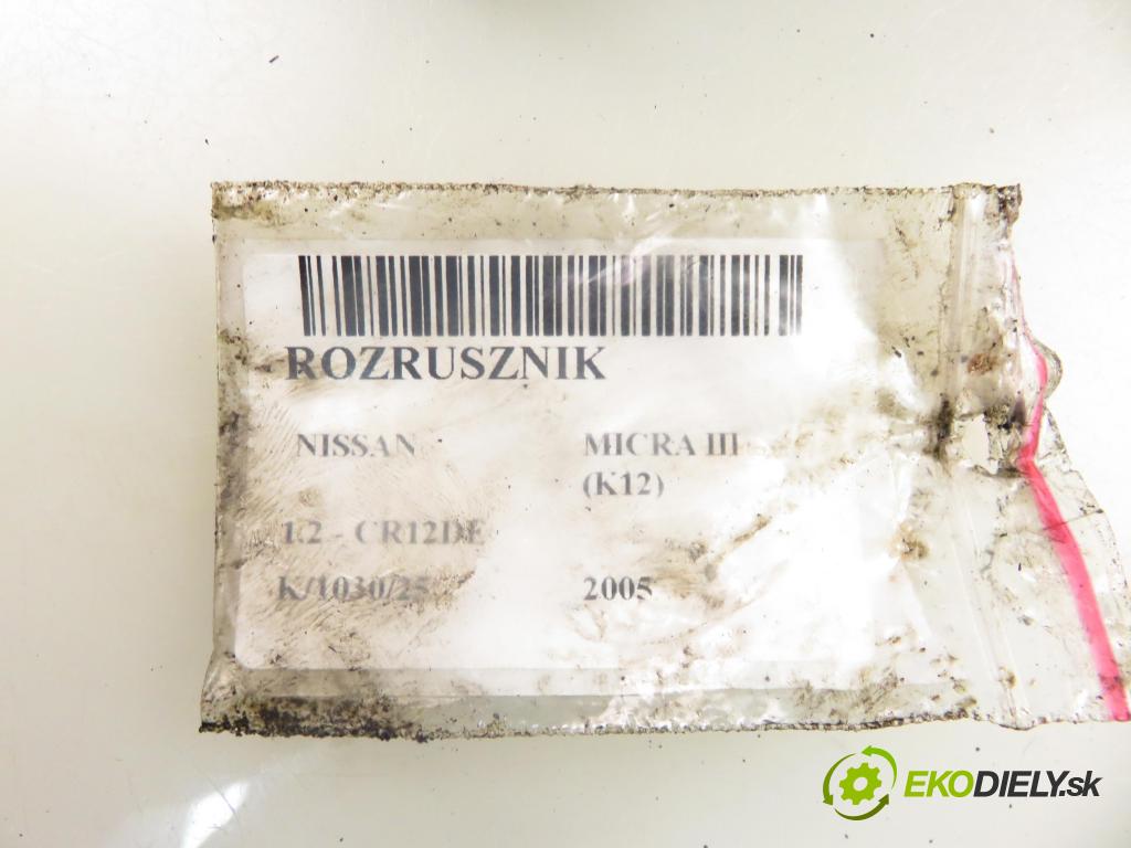 NISSAN MICRA III (K12) HB 2005 59,00 1.2 - CR12DE 1240,00 Štartér 233001F77C ; D7E40 (Štartér)