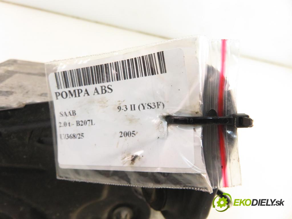 SAAB 9-3 (YS3F) SEDAN 2005 129,00 2.0 t - B207L 1998,00 pumpa ABS 13509221AE ; 13663920 (Pumpa ABS)