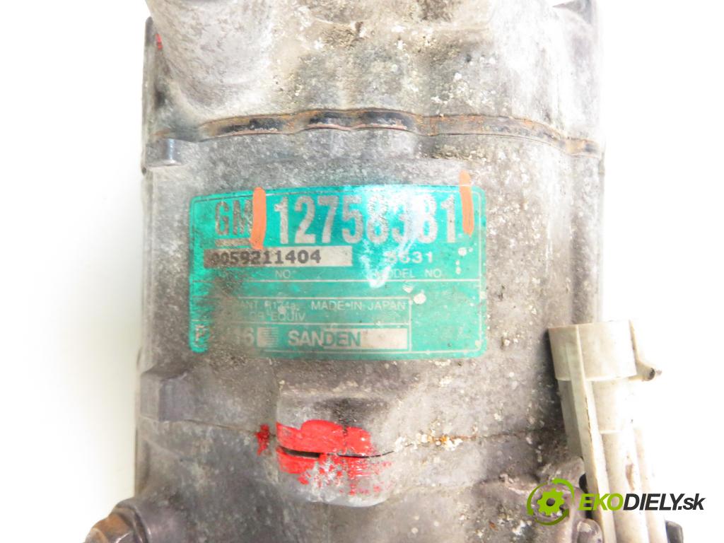 SAAB 9-3 (YS3F) SEDAN 2005 129,00 2.0 t - B207L 1998,00 KOMPRESOR: klimatizácie 12758381 (Kompresor klimatizácie)