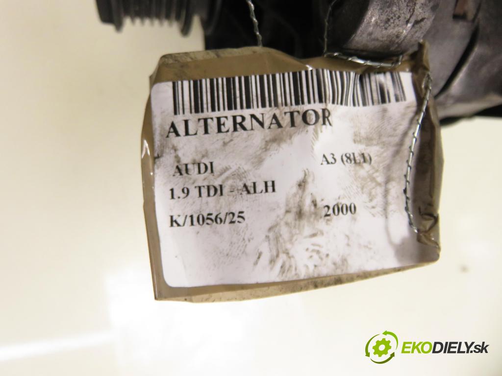 AUDI A3 (8L1) HB 2000 66,00 1.9 TDI 90 - ALH 1896,00 Alternátor  (Alternátor)