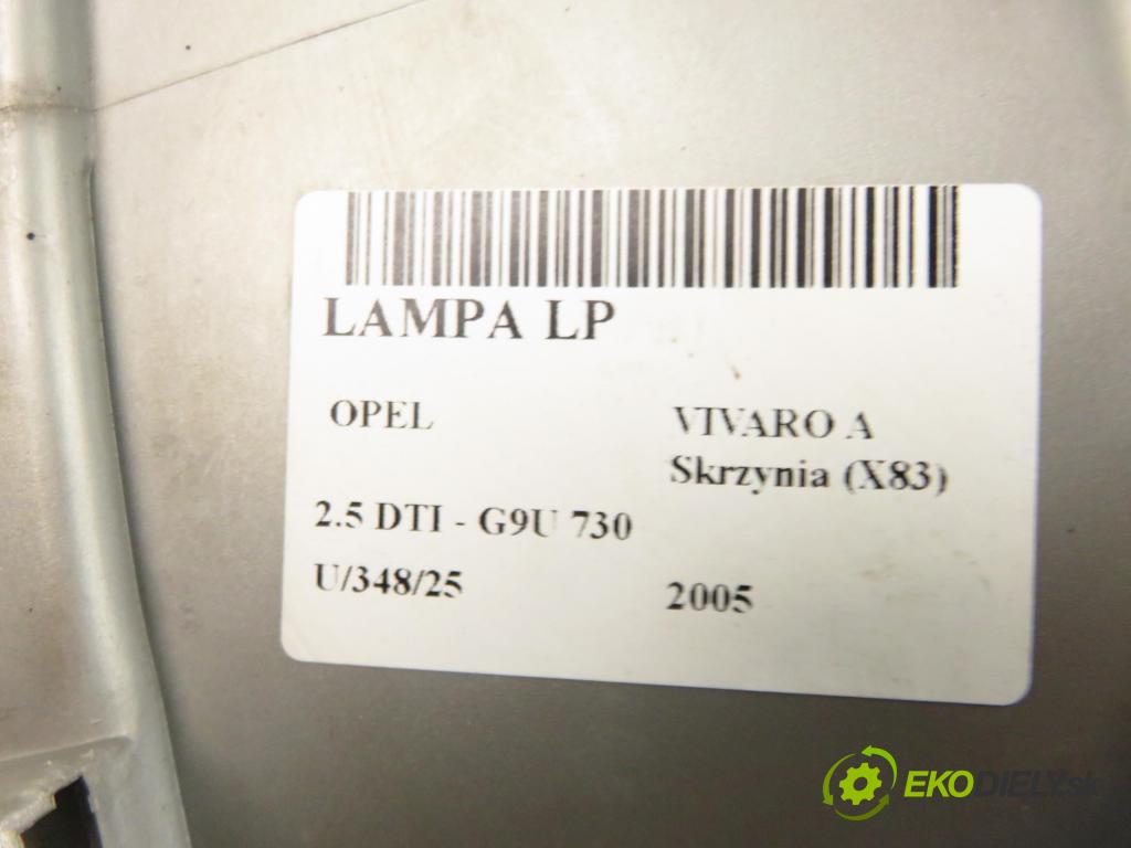 OPEL VIVARO A Skrzynia (X83) FURGON 2005 99,00 2.5 DTI 135 - G9U 730 2464,00 Svetlo LP 7700311371