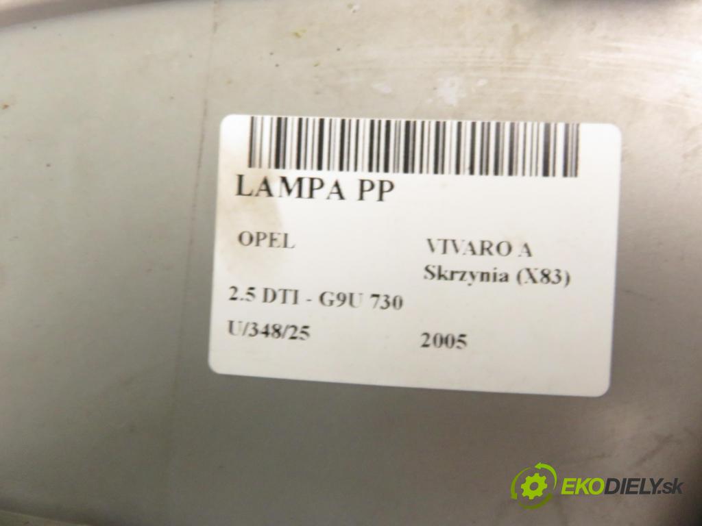 OPEL VIVARO A Skrzynia (X83) FURGON 2005 99,00 2.5 DTI 135 - G9U 730 2464,00 Svetlo PP 7700311372