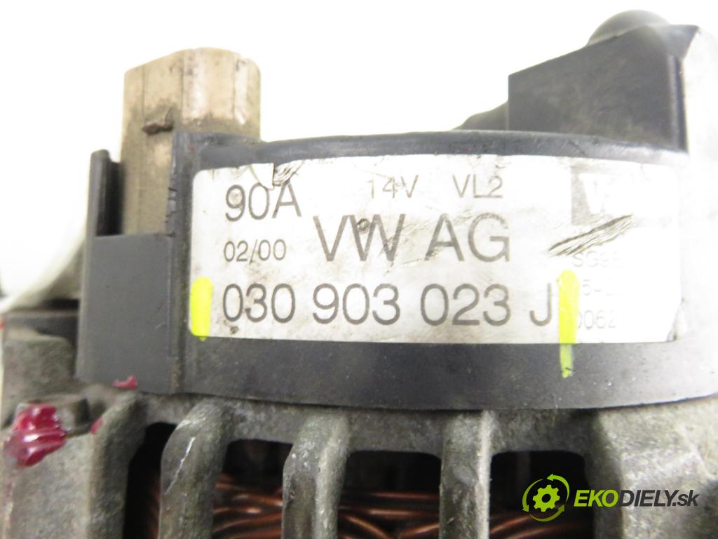 VW GOLF IV (1J1) HB 1998 55,00 1.4 16V 75 - AKQ 1390,00 Alternátor 030903023J (Alternátor)