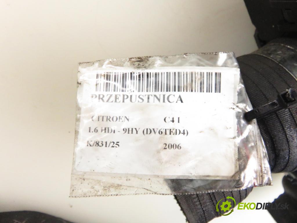 CITROEN C4 I (LC_) HB 2006 80,00 1.6 HDi - 9HY (DV6TED4) 1560,00 Škrtiaca klapka 9657485480 (Škrtiaca klapka)