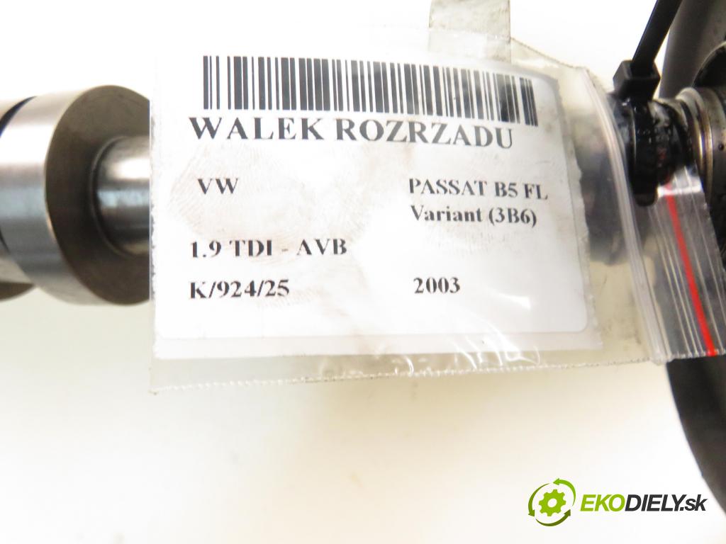 VW PASSAT B5.5 Variant (3B6) KOMBI 2003 74,00 1.9 TDI PD 101 - AVB 1896,00 vačka Vačkový hriadeľ: 