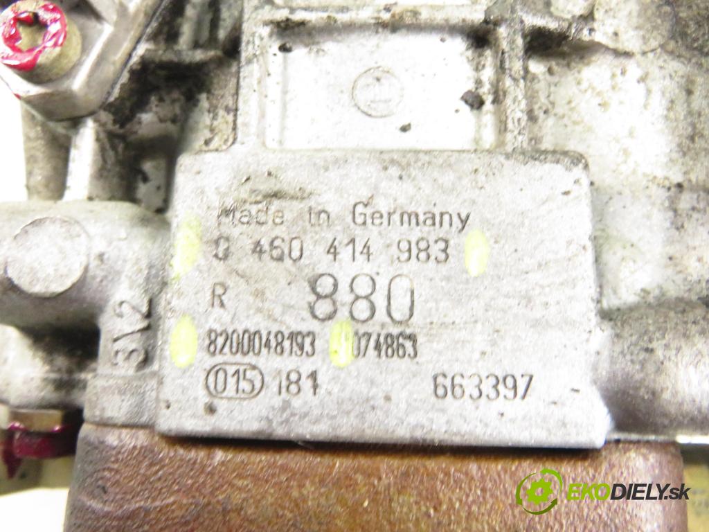 RENAULT CLIO II (BB_, CB_) HB 2001 59,00 1.9 dTi (B/CB0U) - F9Q 780 1870,00 pumpa vstřikovací 0460414983 ; 8200048193 (Vstřikovací čerpadlo)