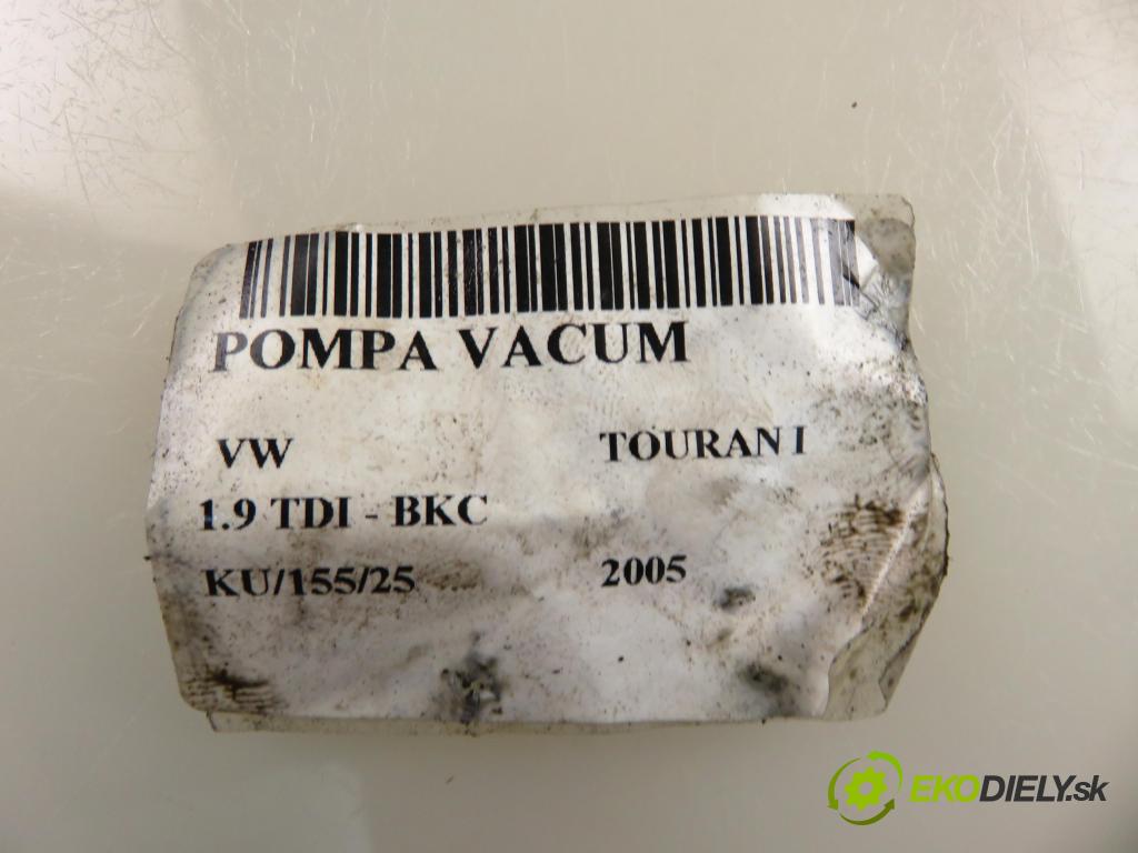VW TOURAN (1T1, 1T2) MINIVAN 2005 77,00 1.9 TDI - BKC 1896,00 Pumpa vákuová 038145209E