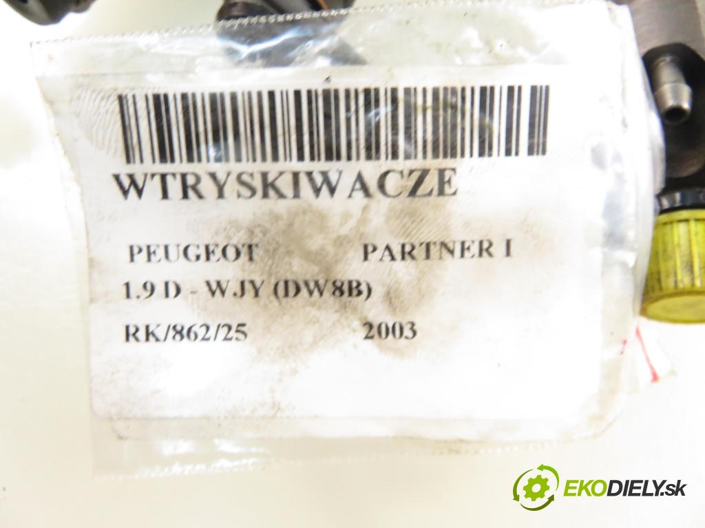 PEUGEOT PARTNER Combispace (5F) KOMBIVAN 2003 51,00 1.9 D - WJY (DW8B) 1868,00 vstřikovací ventily LDCR02601AA1 ; LCR6736001 (Vstřikovací ventil)