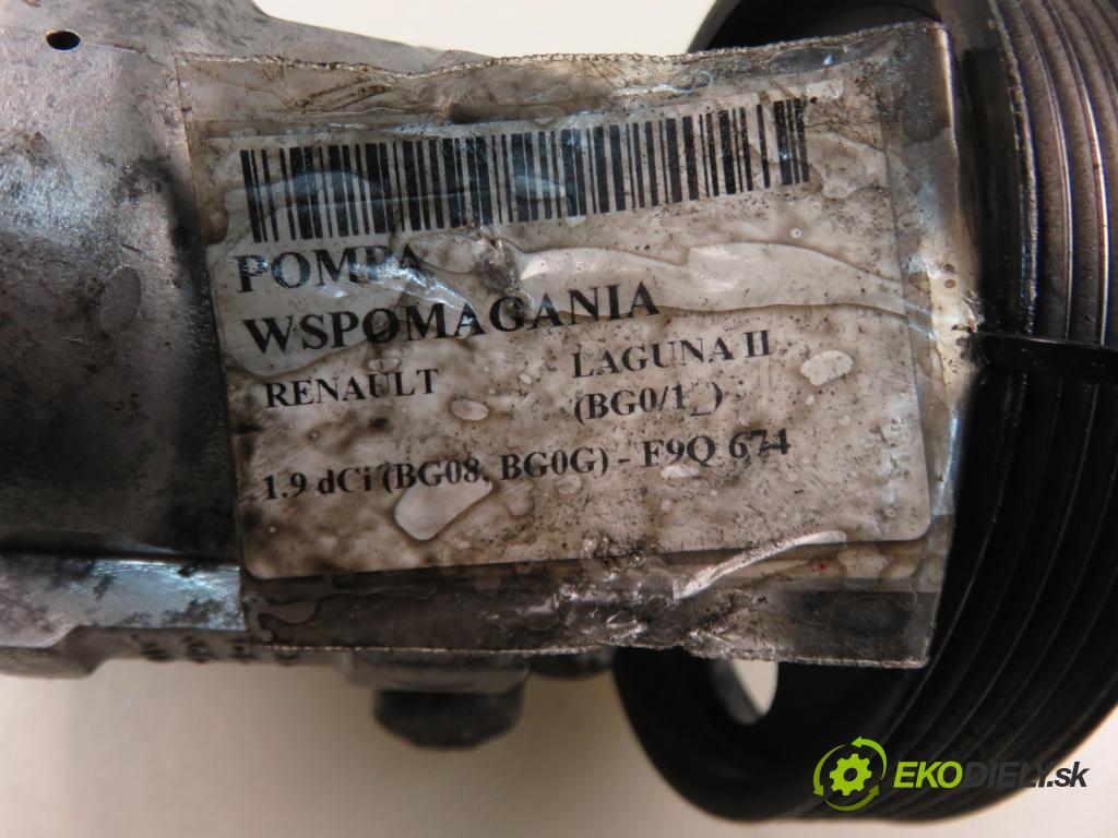 RENAULT LAGUNA II (BG0/1_) LIFTBACK 2001 88,00 1.9 dCi (BG08, BG0G) - F9Q 674 1870,00 pumpa servočerpadlo  (Servočerpadlo)