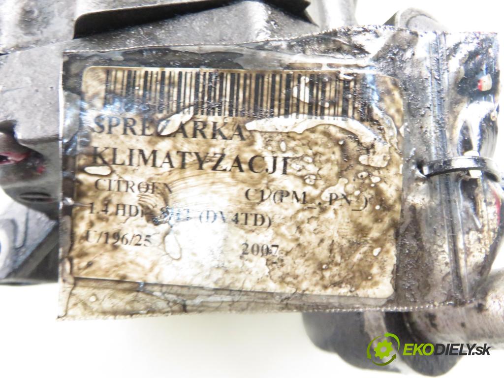 CITROEN C1 (PM_, PN_) HB 2007 40,00 1.4 HDi - 8HT (DV4TD) 1398,00 KOMPRESOR: klimatizácie  (Kompresor klimatizácie)