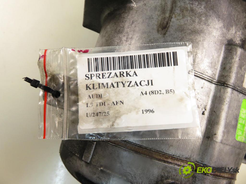 AUDI A4 (8D2, B5) SEDAN 1996 81,00 1.9 TDI 110 - AFN 1896,00 KOMPRESOR: klimatizácie 5062310381 (Kompresor klimatizácie)